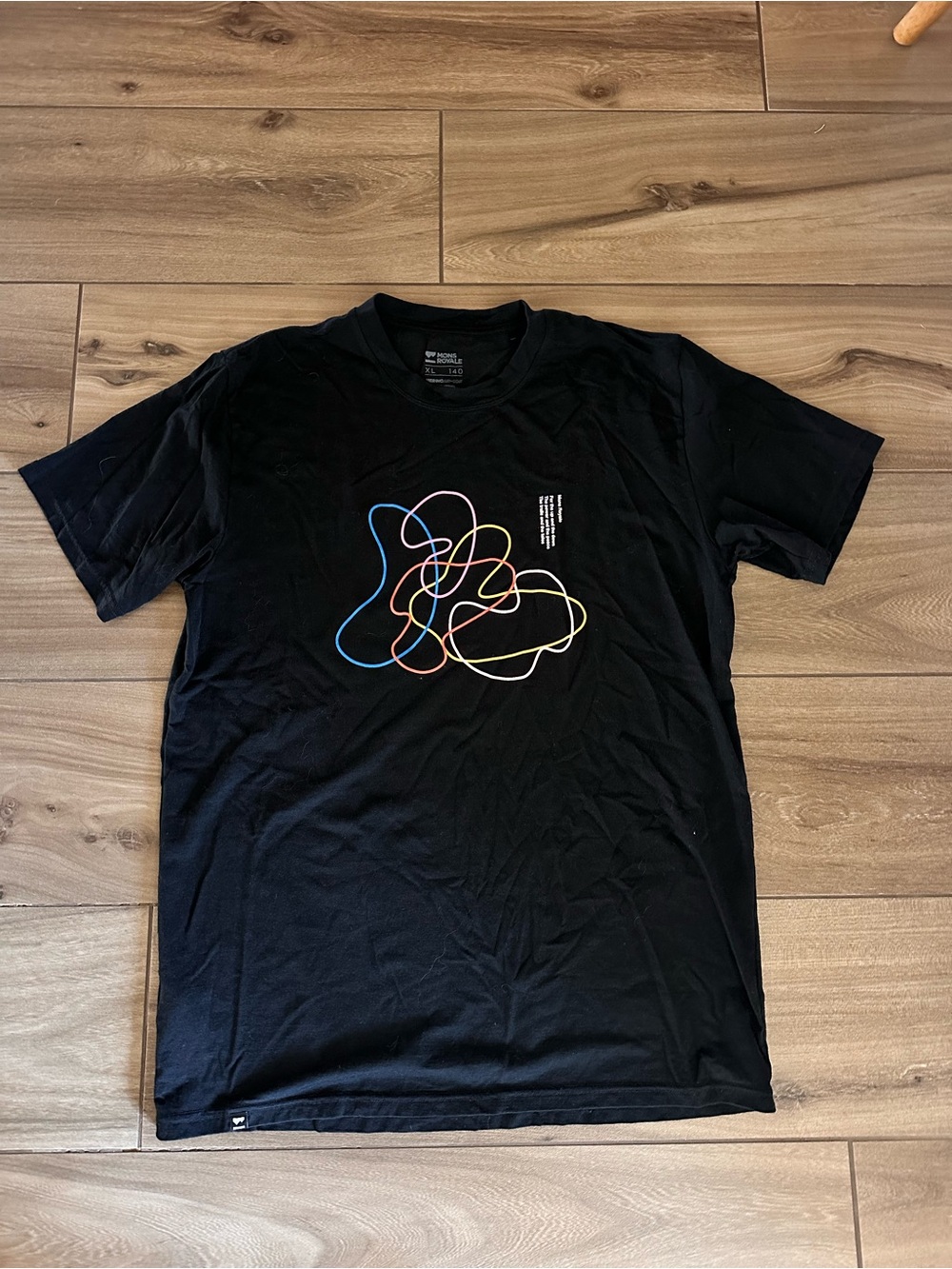 Mons royale black graphic tee